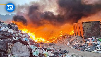 El incendio se reportó en la carretera Nacional.| Especial